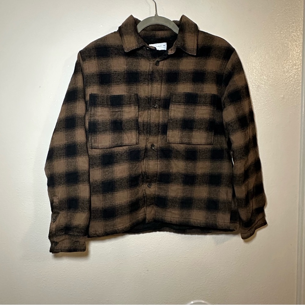 Zara Tan and Black Checkered Jacket